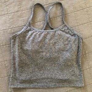 Kyodan Cropped Gray Athletic Tank